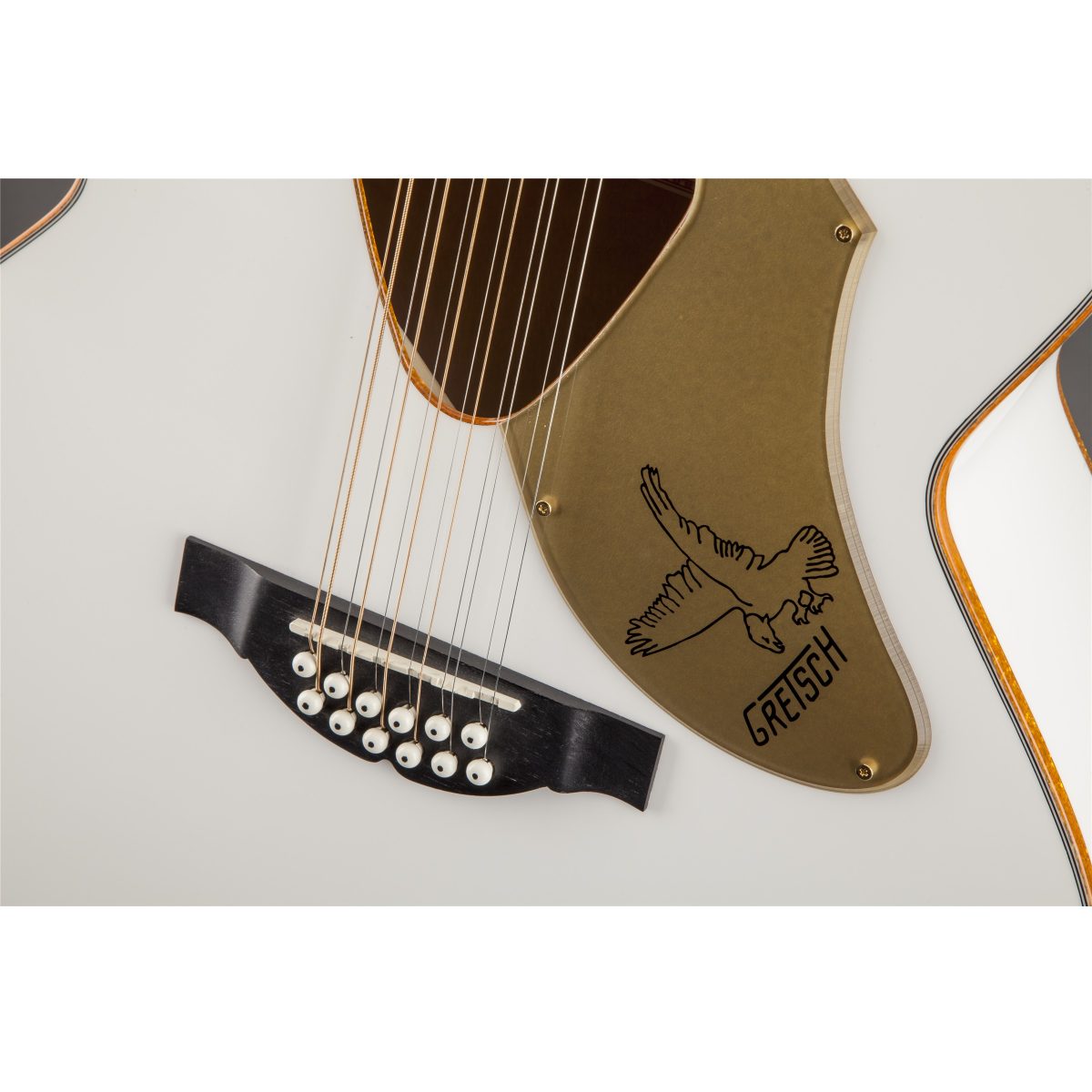 Gretsch - G5022CWFE-12 Rancher Falcon Jumbo 12-String Cutaway Electric - White #2714025505