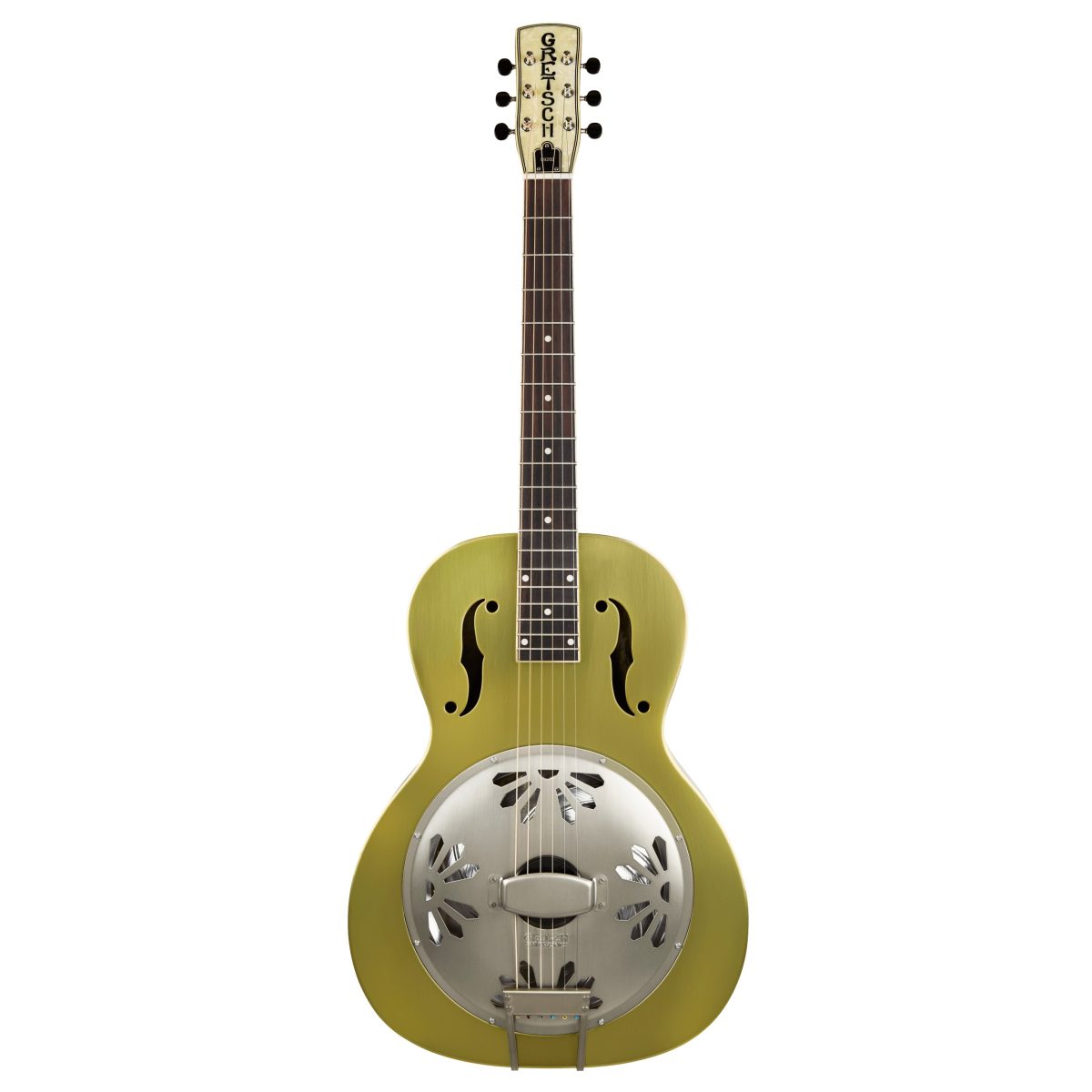 Gretsch - G9202 Honey Dipper Special Round-Neck Brass Body Resonator Guitar #2717010510