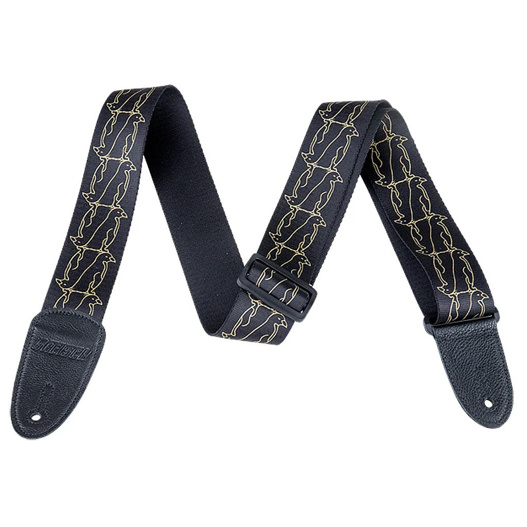 Gretsch - Double Penguin Black/Gold Guitar Strap #9227364002