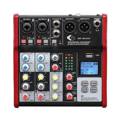 Groove Factory - M400 4 Channel Mixer with Effects, Bluetooth and MP3