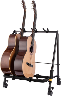 Hercules Stands - Hercules GS523B PLUS 3-PC Guitar Display Rack with Casters #GS523BPLUS
