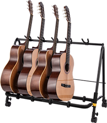 Hercules Stands - Hercules GS525B PLUS 5-PC Guitar Display Rack with Casters #GS525BPLUS