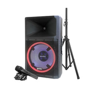 Gemini - High Power Bluetooth Party Speaker With Party Lights, Microphone, And Speaker Stand #GSP-L2200PK