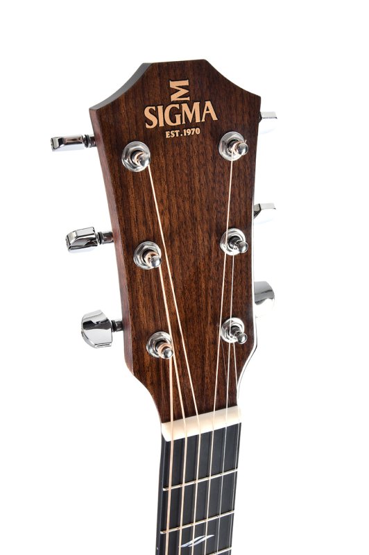 Sigma - Limited Edition Grand OM Cutaway Acoustic-Electric Guitar, Dark Stain Gloss #GWCE-2-BKW