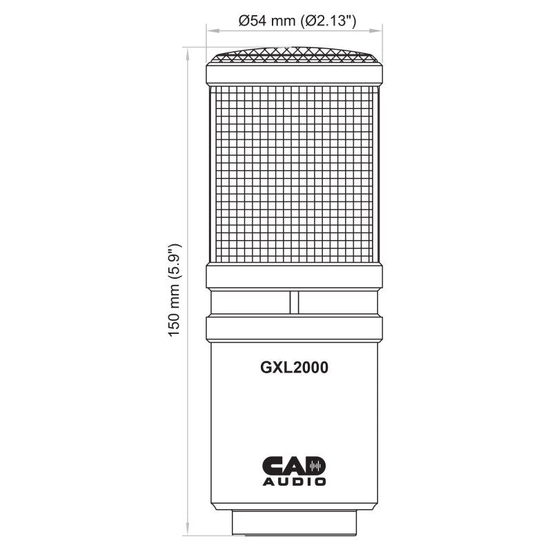CAD Audio - Side-Address Studio Condenser Microphone #GXL2000