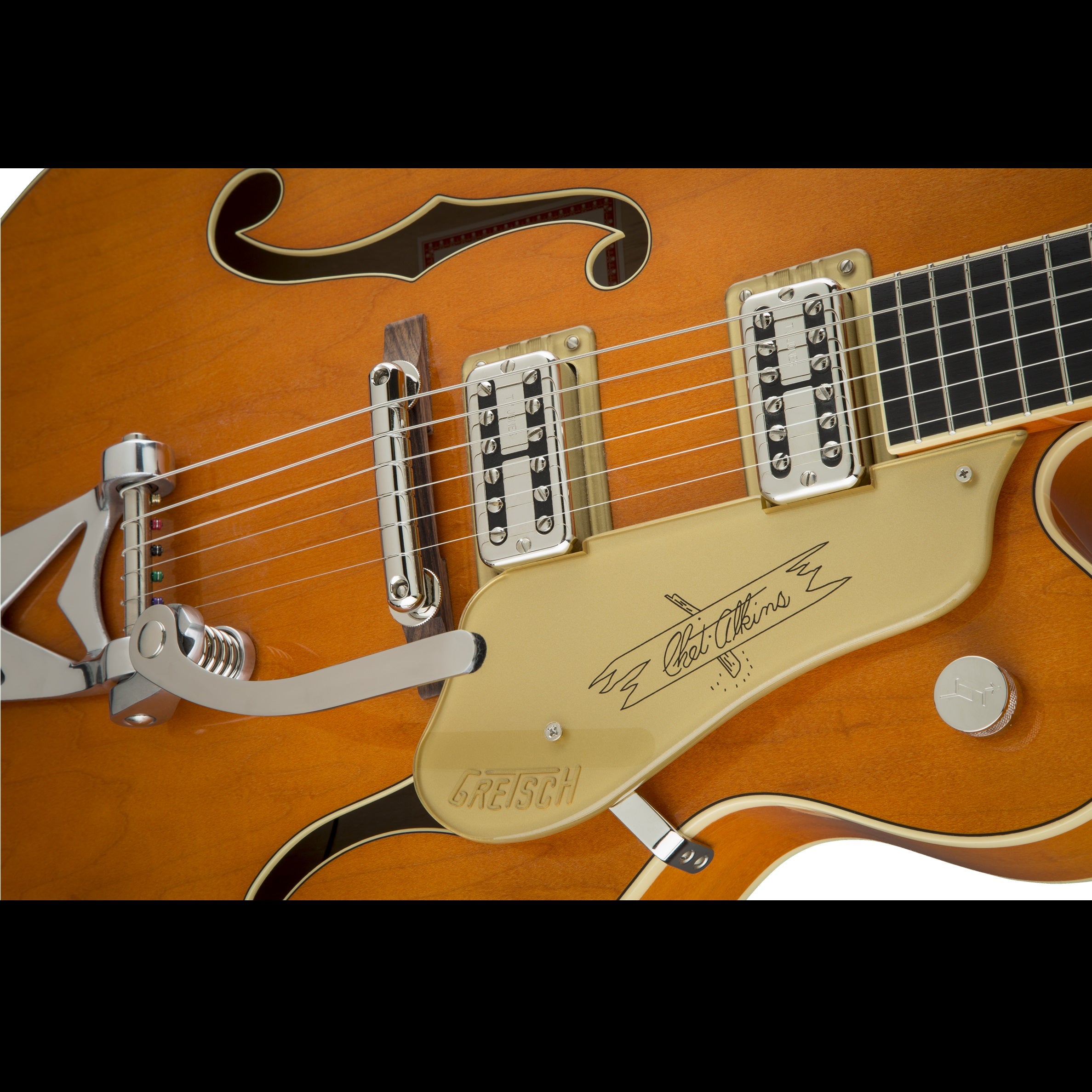 Gretsch - G6120T-59 Vintage Select Edition '59 Chet Atkins Hollow Body with Bigsby - Vintage Orange Stain Lacquer #2401353822