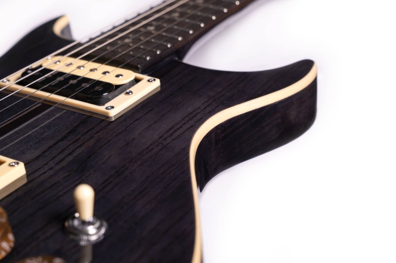 Washburn - Hawk Neck-Through Electric Guitar, Transparent Black #H10TB