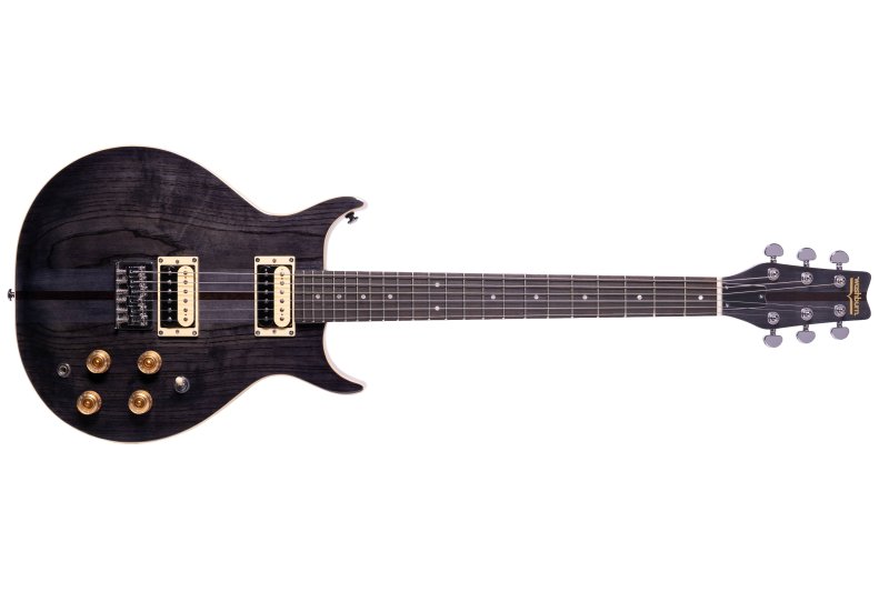 Washburn - Hawk Neck-Through Electric Guitar, Transparent Black #H10TB