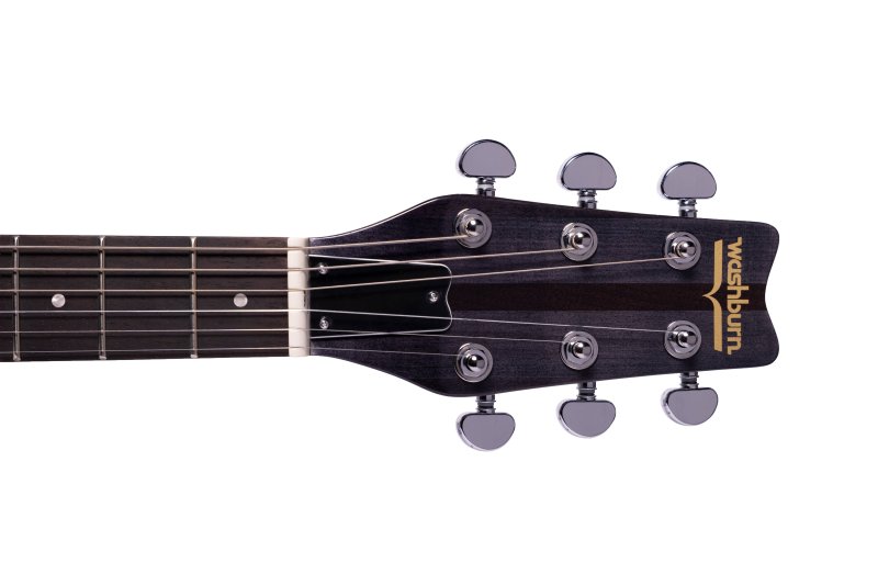 Washburn - Hawk Neck-Through Electric Guitar, Transparent Black #H10TB