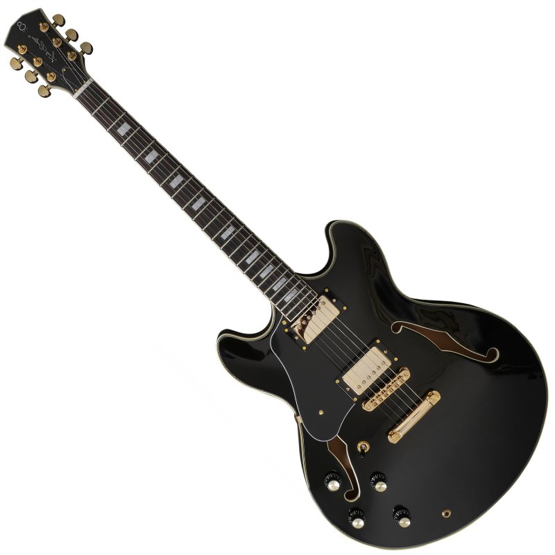 Sire - Larry Carlton H7 Left-Handed Electric Guitar, Black #H7-BK-LH