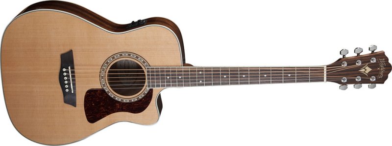 Washburn - 6 String Heritage Series Folk Cutaway Electric Acoustic Solid Cedar Top #HF11SCE-O