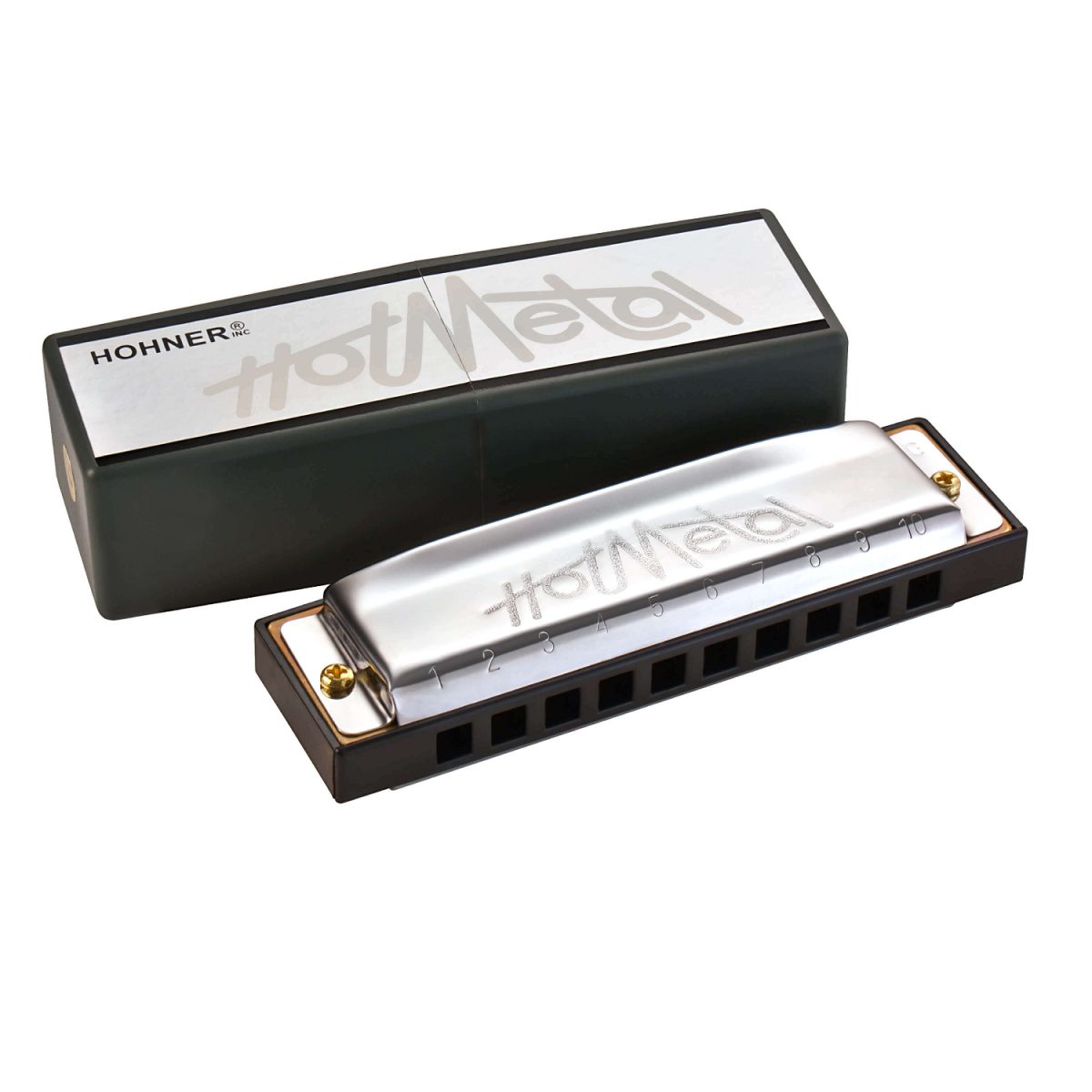 Hohner Hot Metal Harmonica with box