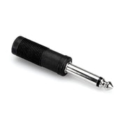 Hosa - Adaptor, 1/4 inch TRS to 1/4 inch TS