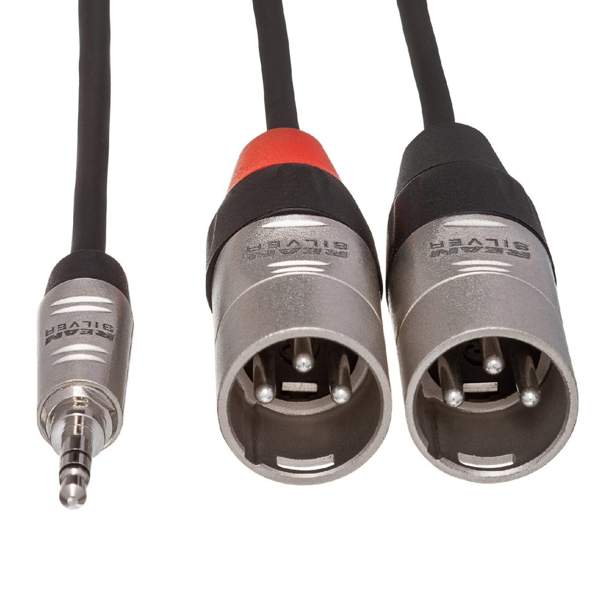 Hosa - Pro Stereo Breakout REAN 3.5 mm TRS to Dual XLR3M Ends2