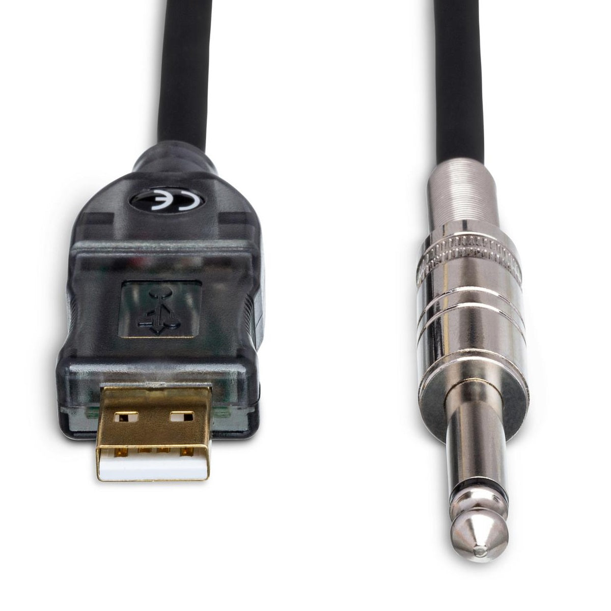 Hosa - USQ-110 10' TRACKLINK USB Interface 1/4 TS to USB Type A Front