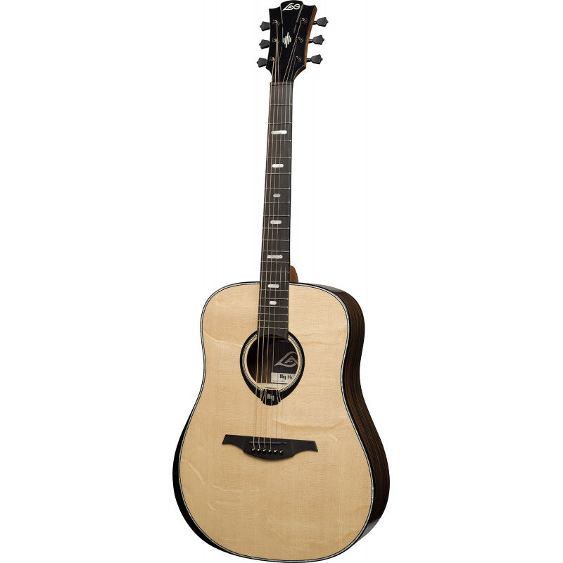 LAG Guitars - LAG HyVibe H2 HV50DE Dreadnought Smart Guitar Bevel Gloss with Gigbag #HV50DE