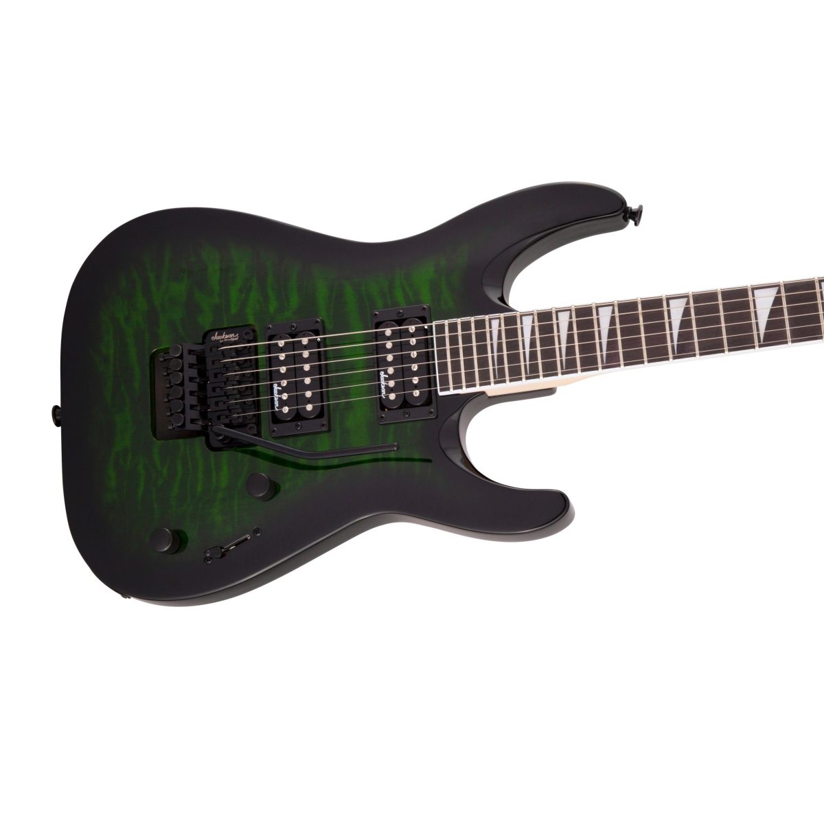 Jackson - JS32Q DKA Dinky Arch Top JS Series - Transparent Green Burst #2918804587