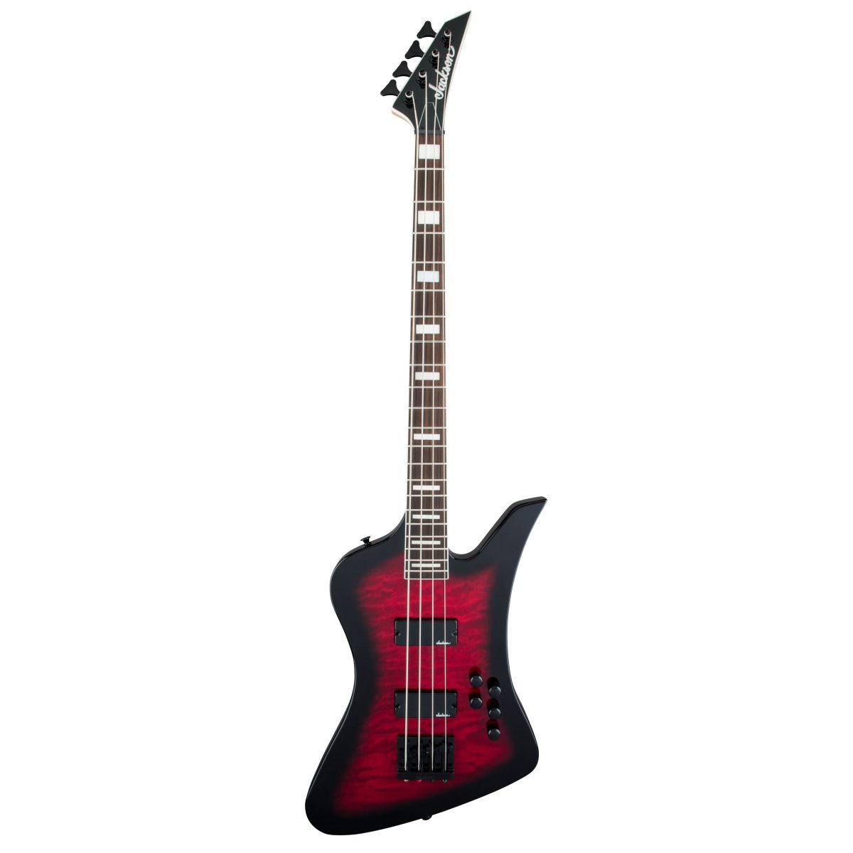 Jackson - JS3Q Kelly Bird Bass JS Series - Transparent Red Burst #2919093591