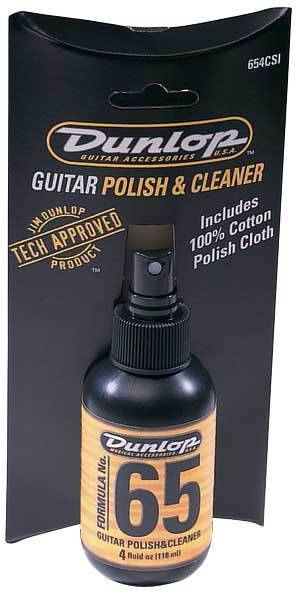 Dunlop - No.65 Polish & Cleaner w/cloth #JD654C