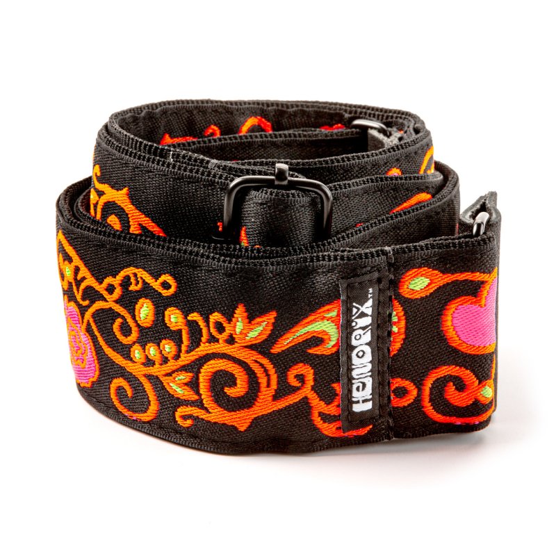 Dunlop - Jimi Hendrix Blacklight Monterey Orange Strap #JH23
