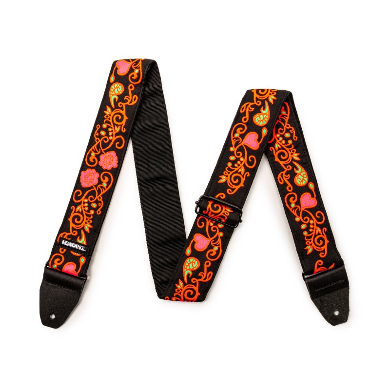 Dunlop - Jimi Hendrix Blacklight Monterey Orange Strap #JH23