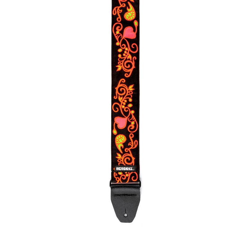 Dunlop - Jimi Hendrix Blacklight Monterey Orange Strap #JH23