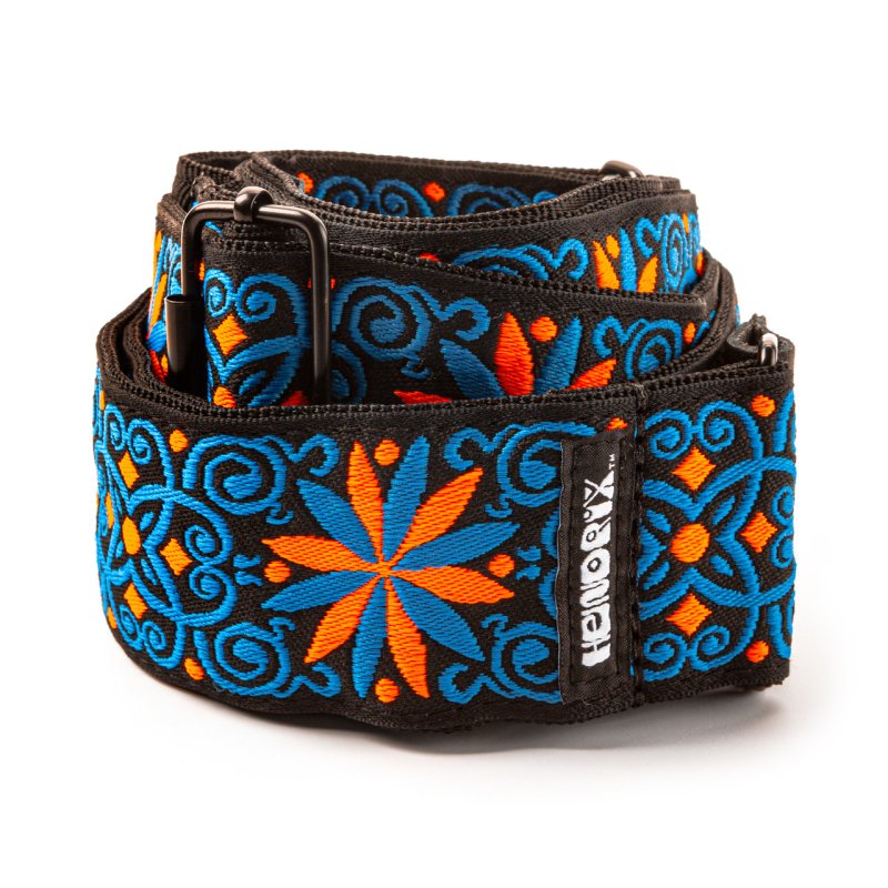 Dunlop - Jimi Hendrix Blacklight Fillmore Blue Strap #JH25