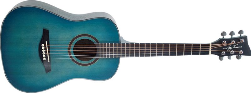 Jay Turser - 1/2 Size Dreadnought Acoustic Guitar, Blue Burst Satin #JTA52-SBL