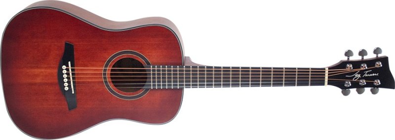 Jay Turser - 1/2 Size Dreadnought Acoustic Guitar, Red Burst Satin #JTA52-SRD
