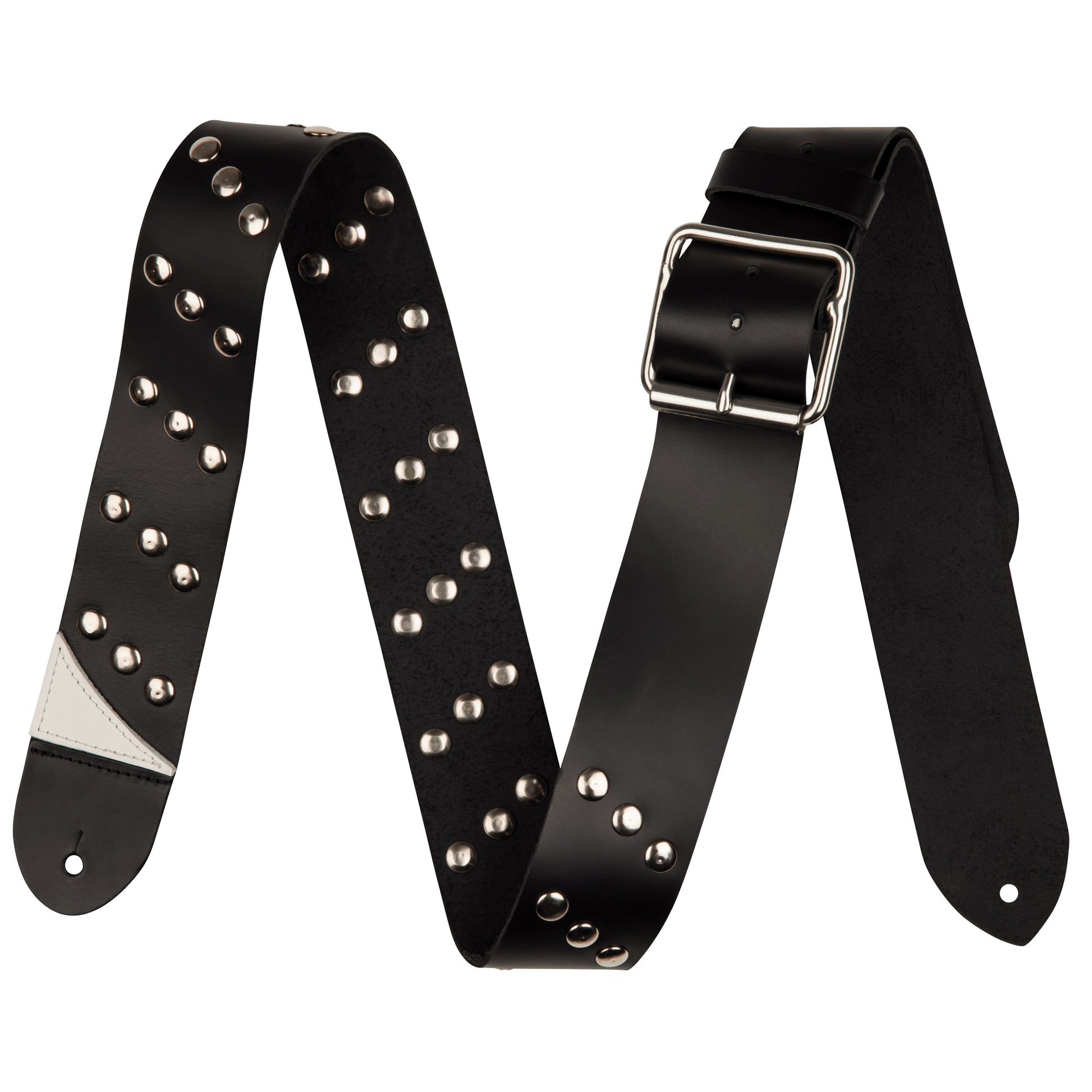 Jackson - Metal Stud Leather Strap Black