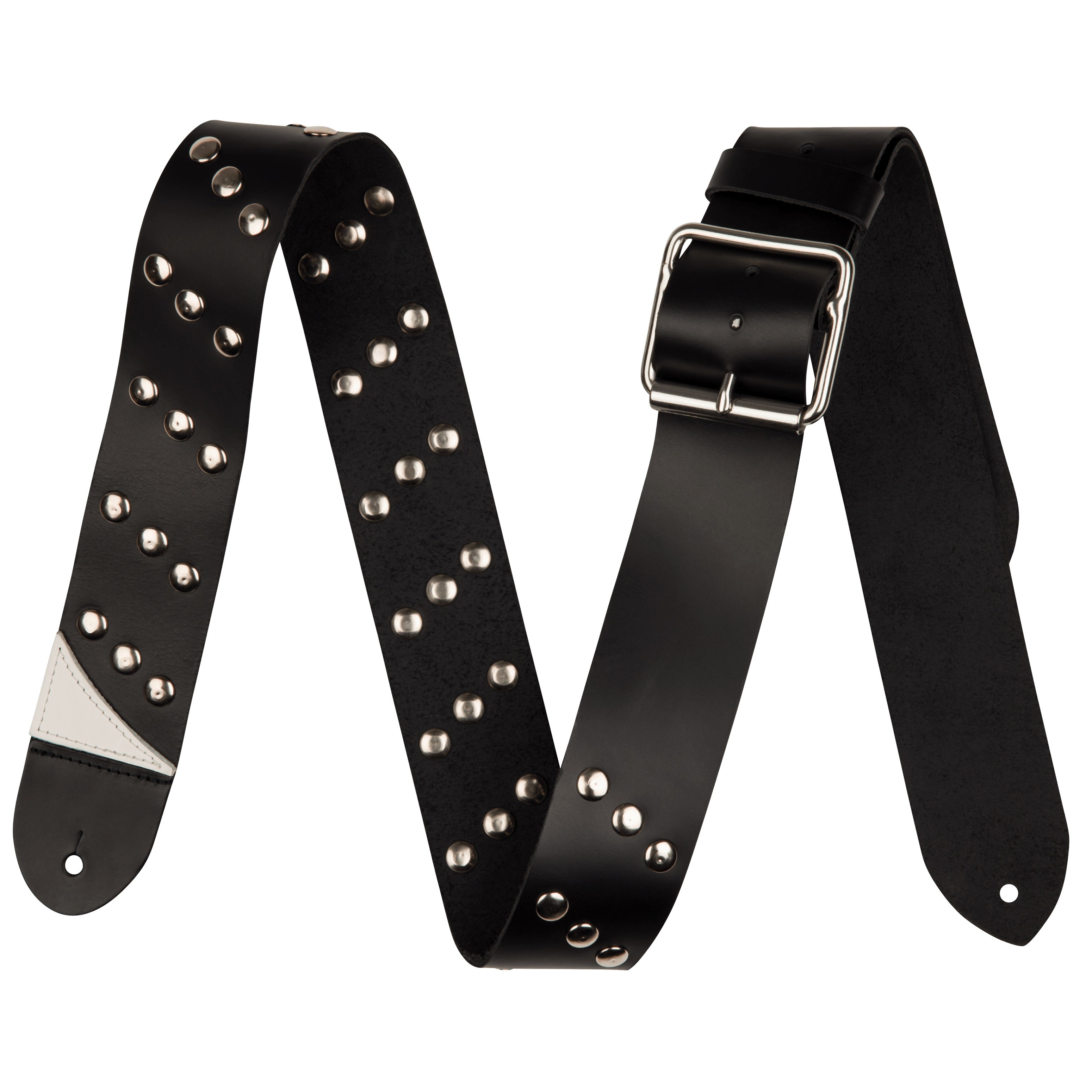 Jackson - Metal Stud Leather Strap Black