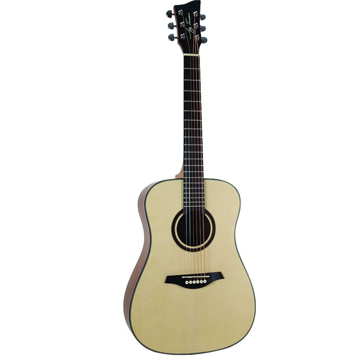 Jay Turser - 3-4 L-H - Dreadnought Acoustic Guitar - Natural - COA - JTA53LHSN