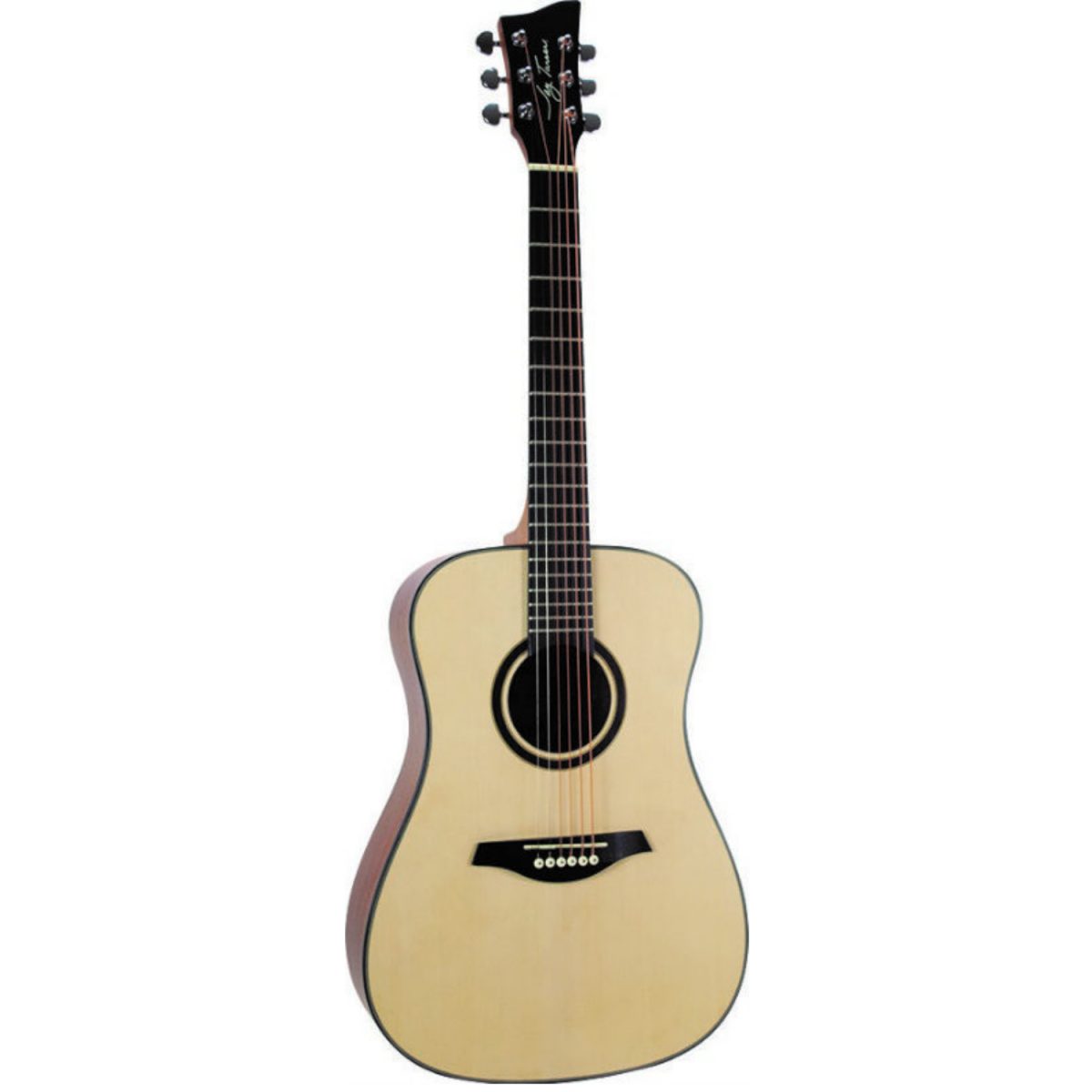 Jay Turser - Left Dreadnought Acoustic Guitar - Natural - COA-JTA54LHSN
