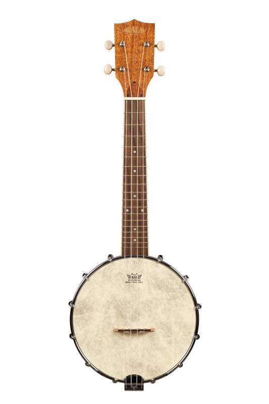 Kala - Natural Mahogany Banjo Concert Ukulele with Bag #KA-BNJ-MHG-C