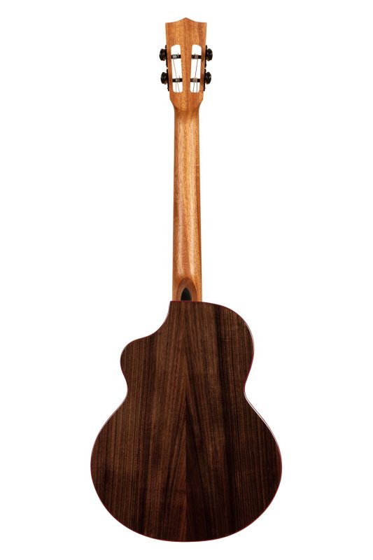 Kala - Contour All Solid Gloss Spruce Rosewood Baritone Ukulele With Cutaway and Bag #KA-CT-SSRW-BG-C-BAG