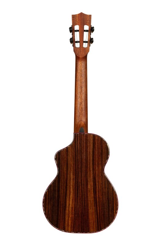 Kala - Contour Deluxe All Solid Gloss Spruce Rosewood Tenor Ukulele w/ Cutaway and Bag #KA-CTD-SSRWTG-C
