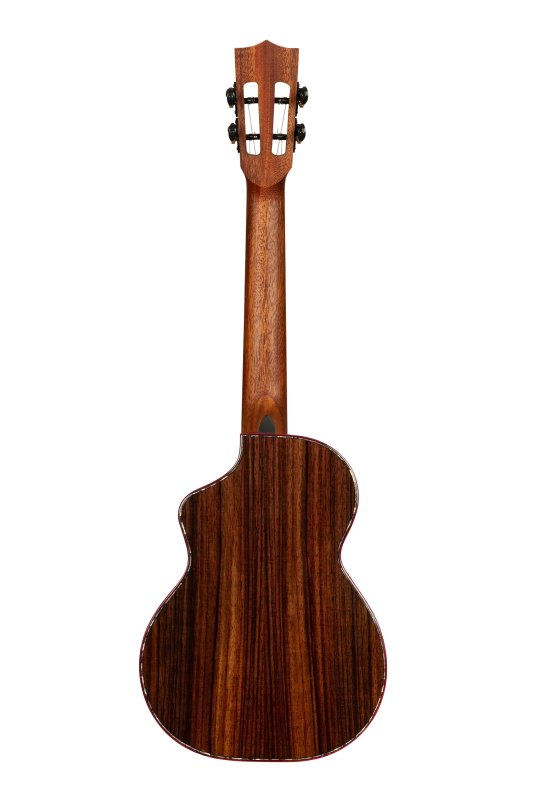 Kala - Contour Deluxe All Solid Gloss Spruce Rosewood Tenor Ukulele w/ Cutaway and Bag #KA-CTD-SSRWTG-C