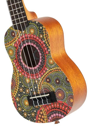 Kala - Desert Storylines Evelyn Young Soprano Ukulele with Bag, Satin #KA-DS-EY-BA-S-BAG
