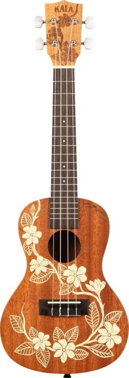 Kala - Gardenia Brighamii Concert Mahogany Ukulele With Bag #KA-GARDENIA-C-BAG