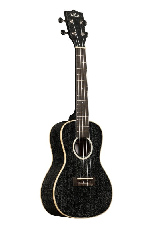 Kala - All Solid Salt & Pepper Doghair Mahogany Concert Ukulele With Bag #KA-SDH-C-BAG