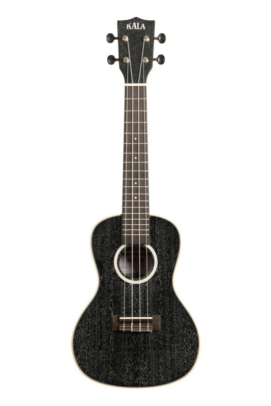 Kala - All Solid Salt & Pepper Doghair Mahogany Concert Ukulele With Bag #KA-SDH-C-BAG