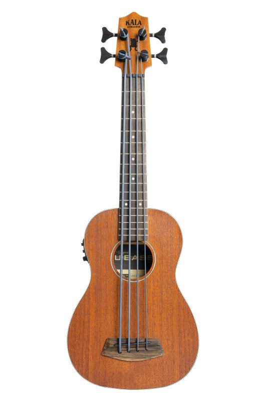 Kala - Laminate Mahogany "The Rumbler" Bass Ukulele With Padded Gig Bag, Natural #KA-UBASS-RMBL-FS