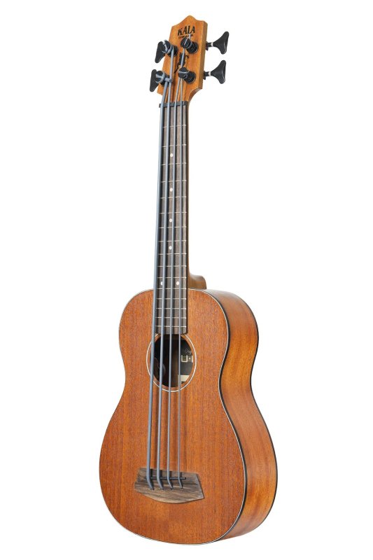 Kala - Laminate Mahogany "The Rumbler" Bass Ukulele With Padded Gig Bag, Natural #KA-UBASS-RMBL-FS