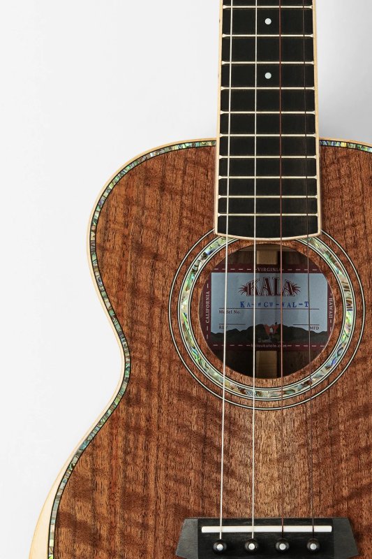Kala - West Coast Woods Tenor Ukulele, Walnut Top, Gloss #KA-WCW-WAL-T-BAG
