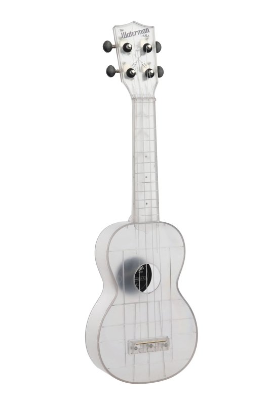 Kala - Soprano Waterman Ukulele, Frosted Glass Transparent #KA-WMT-CL-S