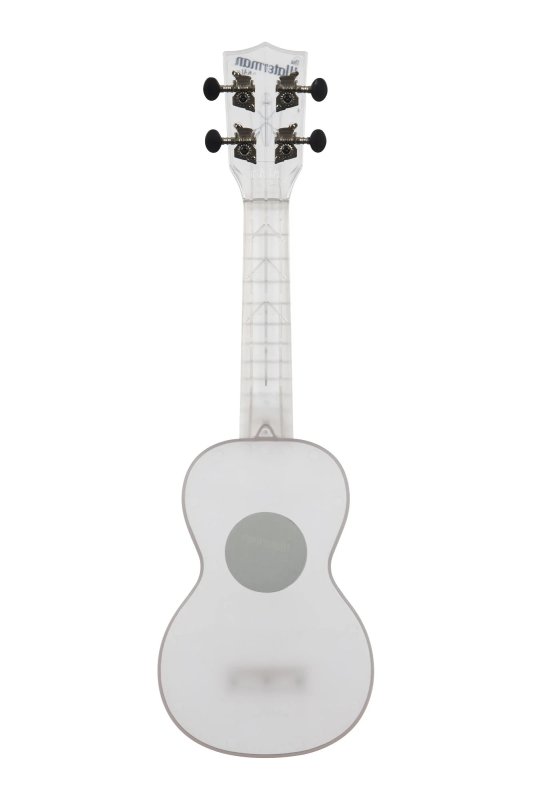 Kala - Soprano Waterman Ukulele, Frosted Glass Transparent #KA-WMT-CL-S
