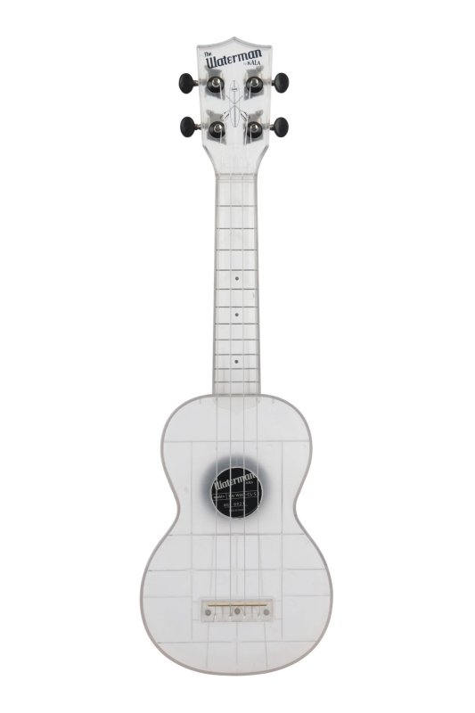 Kala - Soprano Waterman Ukulele, Frosted Glass Transparent #KA-WMT-CL-S