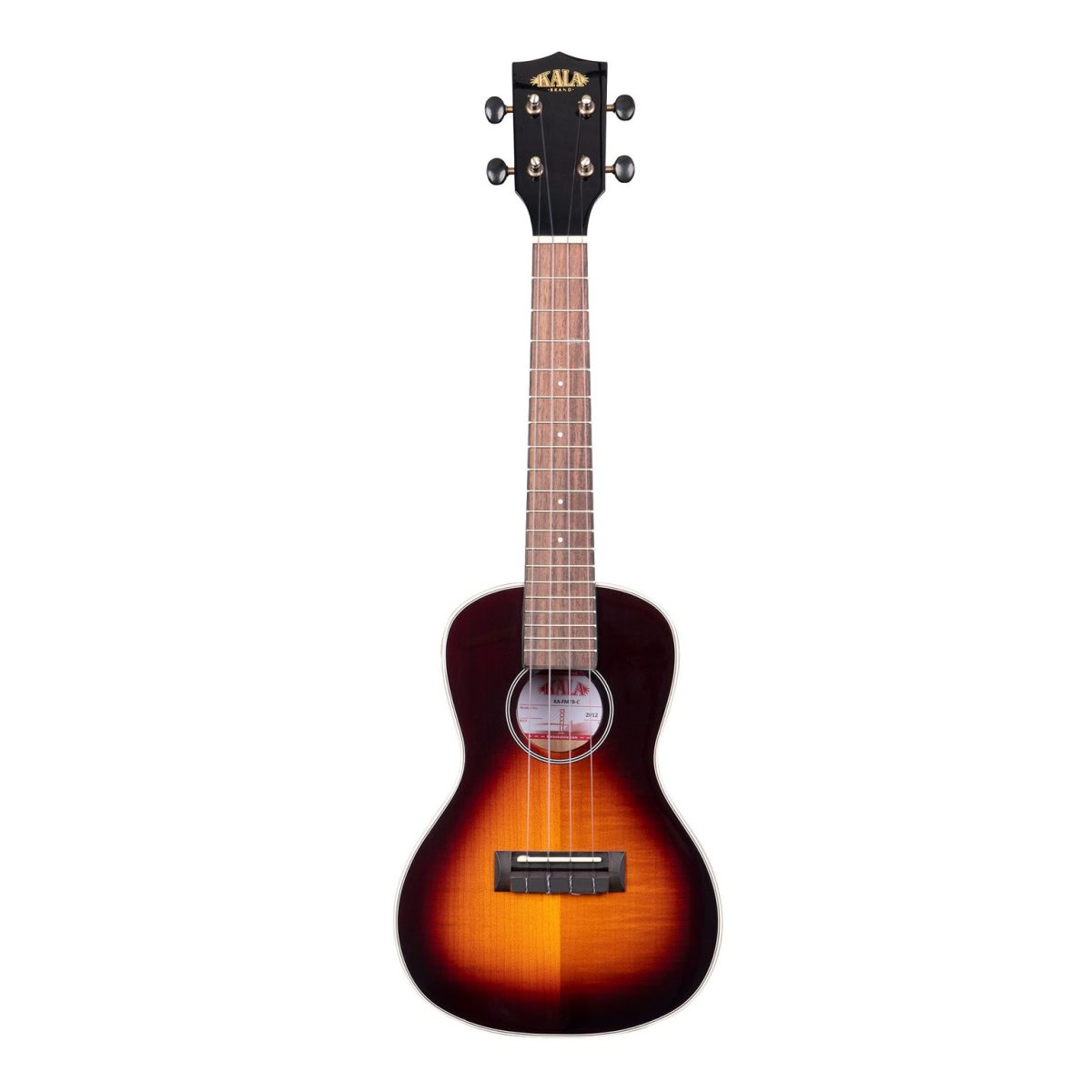 Kala FMTBC Gloss Flame Maple Tobacco Burst Concert Ukulele front