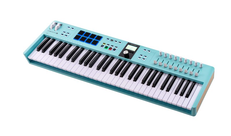Arturia - LTD KeyLab Essential 61 MK3 Universal MIDI Controller Keyboard, Aquamarine #KEYLABESSENTIAL61MK3AM