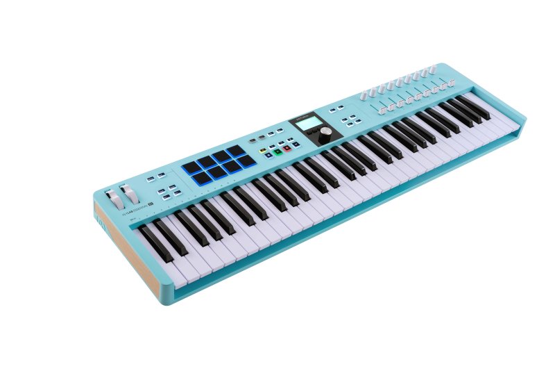 Arturia - LTD KeyLab Essential 61 MK3 Universal MIDI Controller Keyboard, Aquamarine #KEYLABESSENTIAL61MK3AM